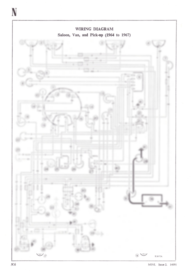 Details About Classic Mini Saloon Van Amp Pickup A3 Wiring Diagram 1964 1967 Dynamo Models Only