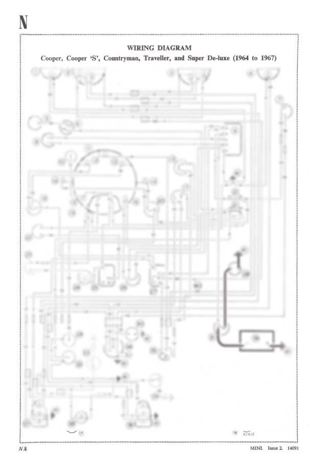 Classic Mini Cooper Cooper  U0026 39 S U0026 39  Contryman A3 Wiring Diagram