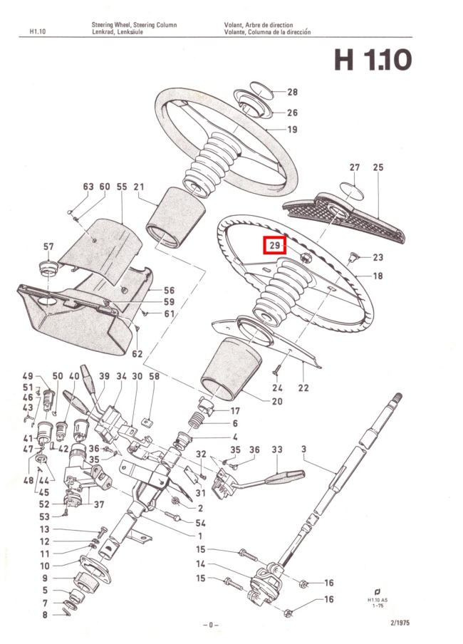 Mk2 Escort Steering Wheel Nylock Nut Drawing 01