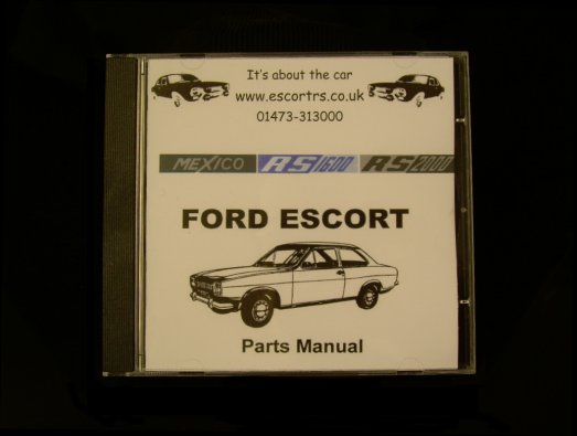 Mk1 Escort AVO Parts Manual CD-ROM £14.99