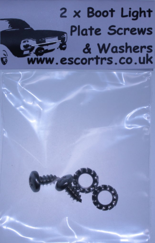 Mk1 Escort Boot Light Plate Stainless Steel Screws & Washers £2.25