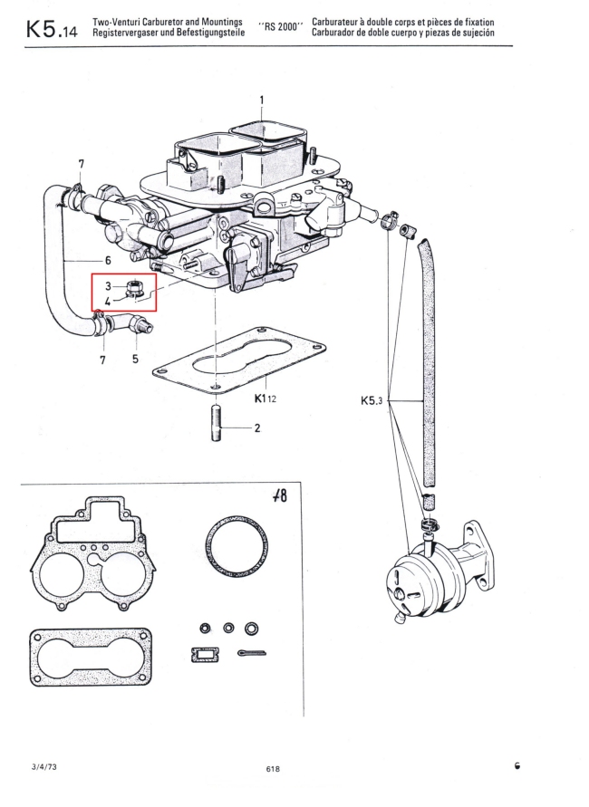 Mk1 Escort Carb Nuts Drawing