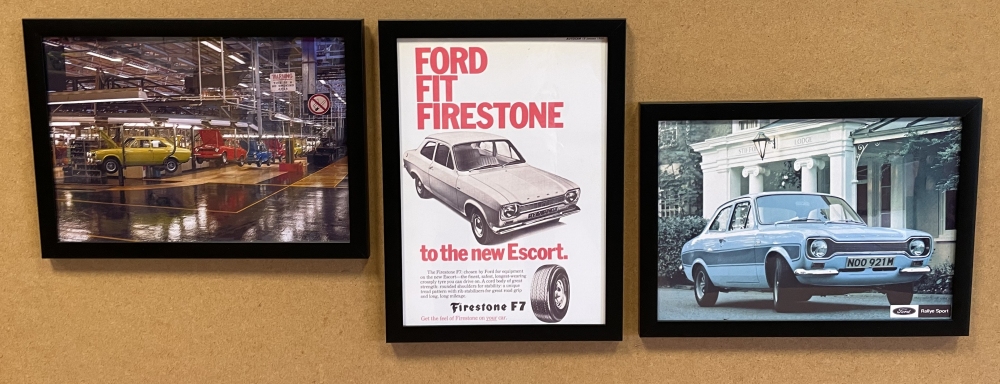 Mk1 Escort AVO Man Cave / Garage 3 Framed Pictures