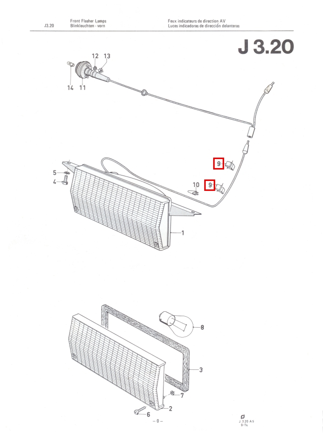 Mk2 Escort Front Indicator Cable Clips x 2 £3.75