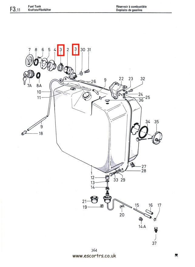 Fuel Filler Hose Clamps Factory Drawing #1