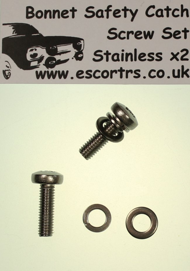 Mk2 Escort Bonnet Safety Catch Screws £2.99