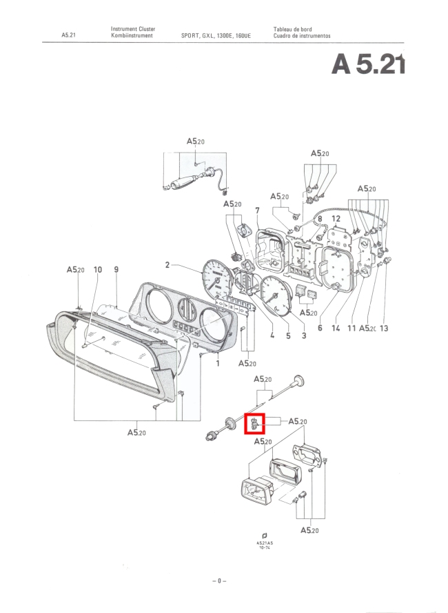 Mk2 Escort Speedo Cable Clip Drawing