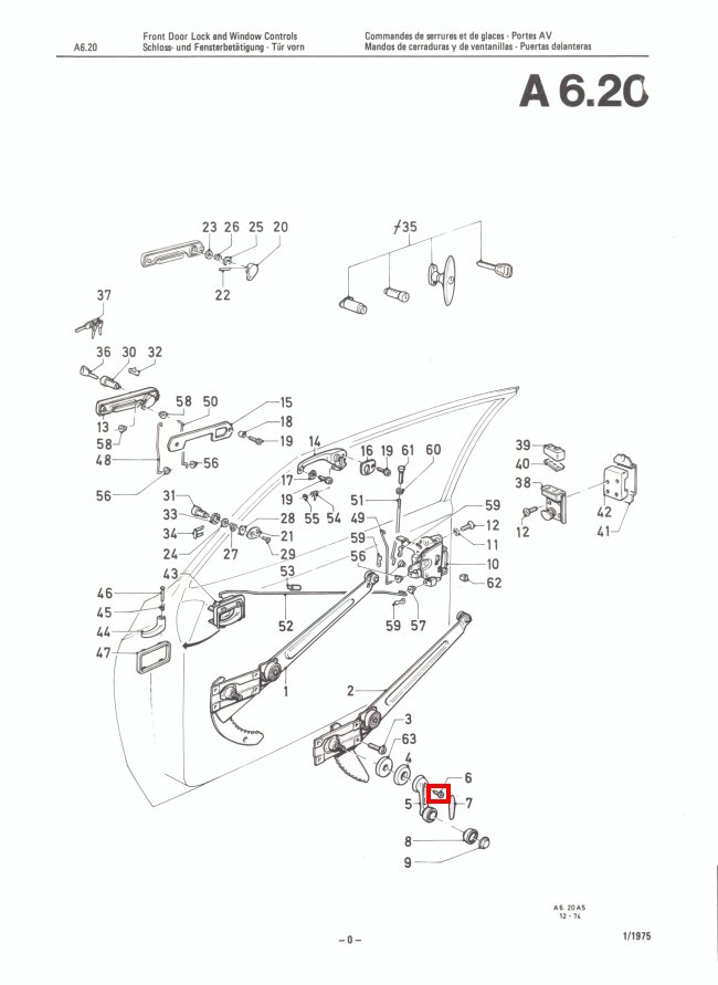 Mk2 Window Winder Screws (Stainless Steel) Factory Drawing #1