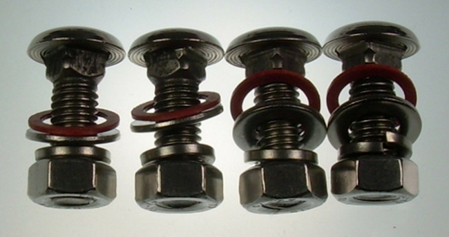 Polished Stainless Steel Quarter Bumber Bolts £19.99