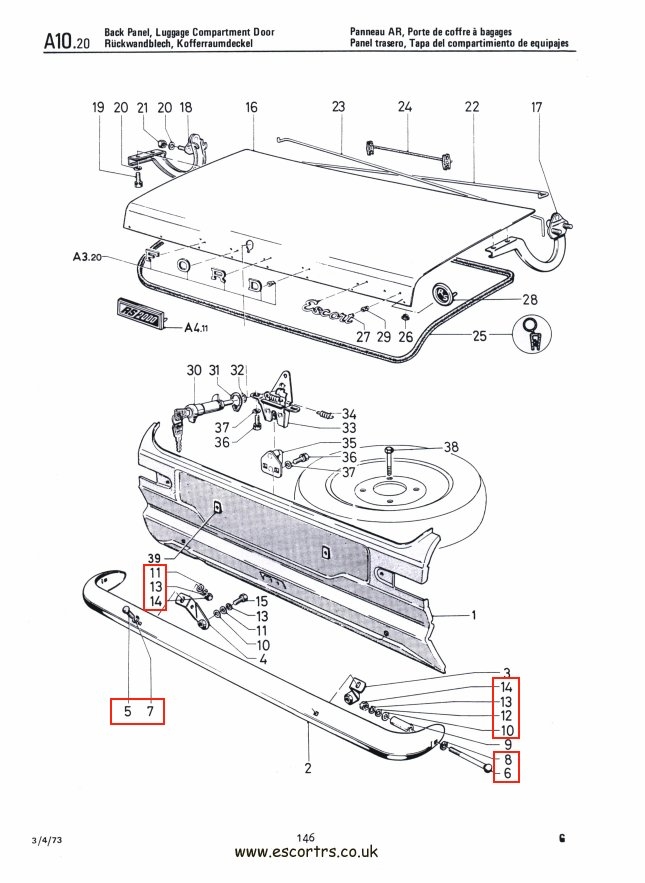 Polished Stainless Steel Rear Bumber Bolts Factory Drawing #1