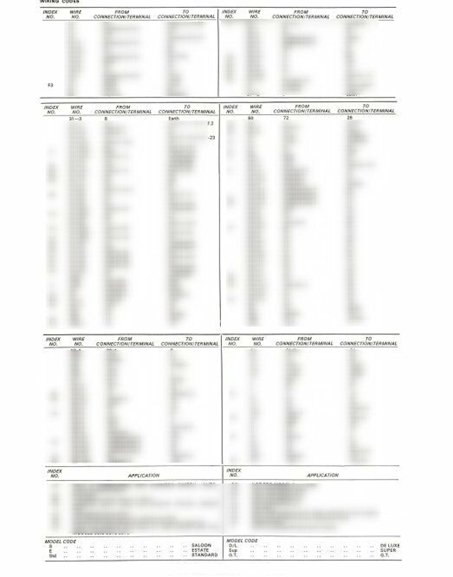 Wiring Diagrams For MK1 Escort Deluxe Models Pre October 1969