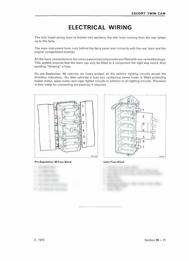 Mk1 Escort Twin Cam Pre 1969 Wiring Diagram 